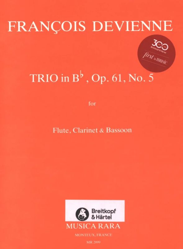 François Devienne - Trio in B op. 61 Nr. 5