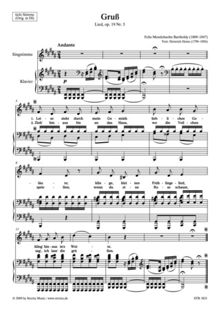 Felix Mendelssohn Bartholdy - Gruß