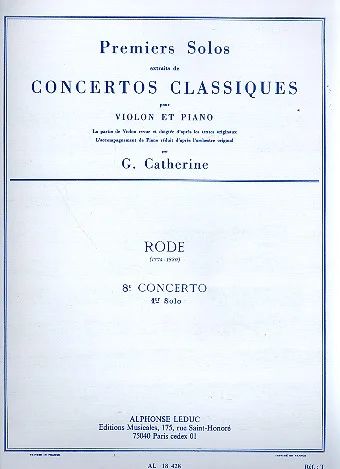 Pierre Rode - Premiers Solos Concertos Classiques