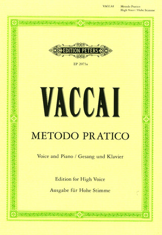 Nicola Vaccai: Metodo Pratico – hohe Stimme
