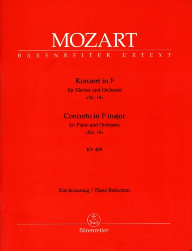 Wolfgang Amadeus Mozart - Konzert Nr. 19 F-Dur KV 459