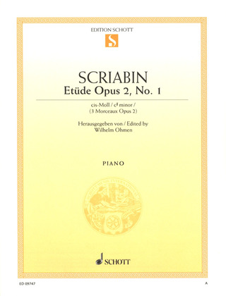 Alexander Skrjabin - Etüde  cis-Moll op. 2/1 (1887)
