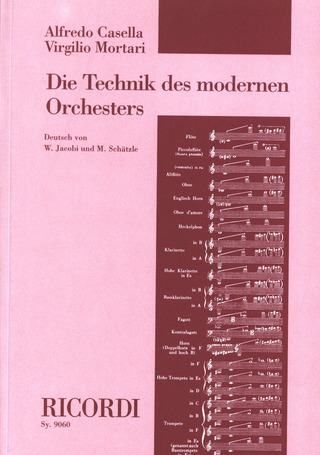 Alfredo Casella et al.: Die Technik des modernen Orchesters