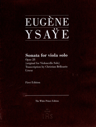 Eugène Ysaye - Sonata for viola solo op. 28
