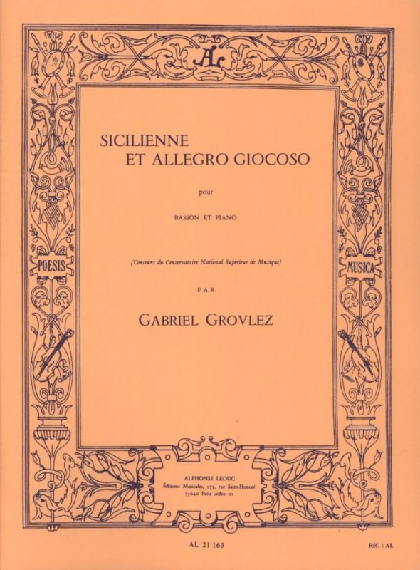 Gabriel Grovlez - Sicilienne and Allegro Giocoso
