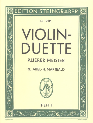 Erwin Christian Scholz: 50 Violin-Duette älterer Meister