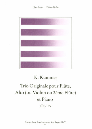 Caspar Kummer - Trio Originale Op 75