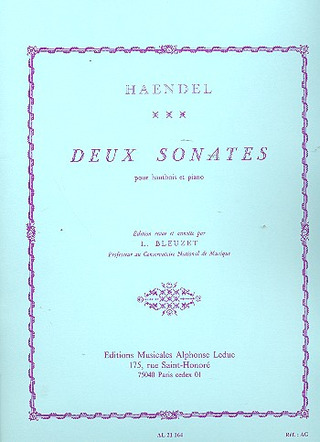 Georg Friedrich Händel - 2 Sonates