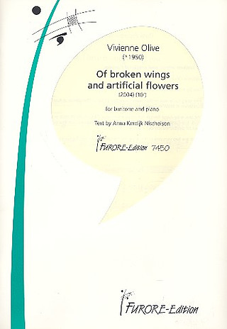 Vivienne Olive - Of broken Wings für Bariton und Klavier