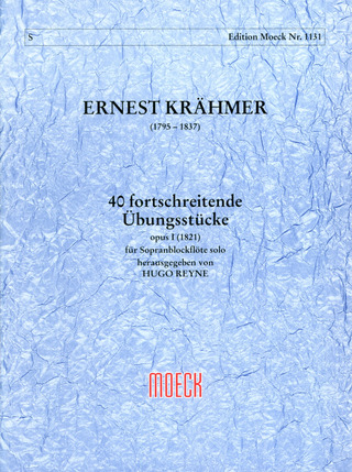 Ernest Krähmer - 40 fortschreitende Übungsstücke (1821) op. 1