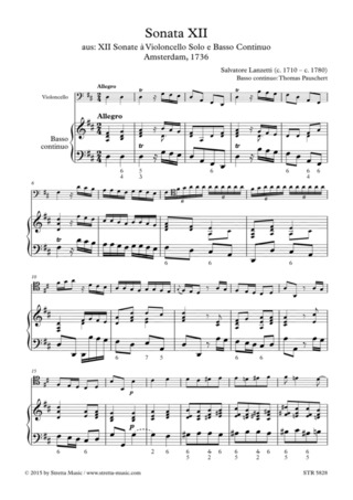 Salvatore Lanzetti: Sonata XII