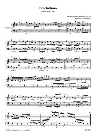 Johann Sebastian Bach - Praeludium a-Moll