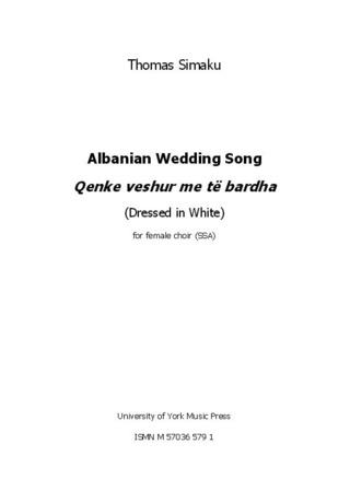 Thomas Simaku - Albanian Wedding Song - Qenke Veshur Me Të Bardha