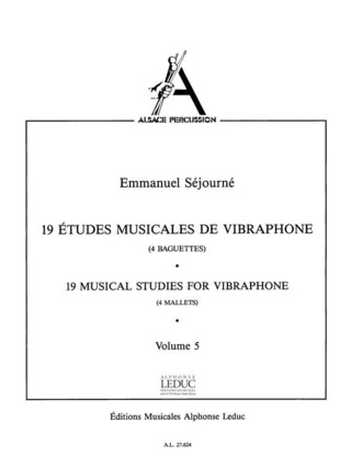 19 Musical Studies for Vibraphone (Volume 5)