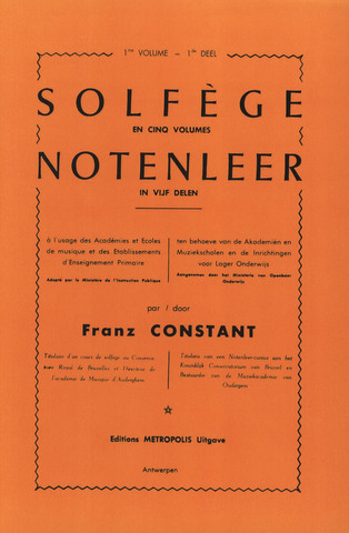 Franz Constant: Solfège 1