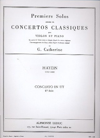 Joseph Haydn - Premier Solo Extrait concerto En Ut Violon