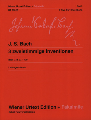 Johann Sebastian Bach - Three Two Part Inventions