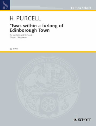 Henry Purcell - Twas within a furlong of Edinborough Town