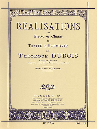 Théodore Dubois - Réalisations des basses et chants