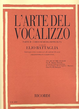 Elio Battaglia - L'Arte Del Vocalizzo (Mezzosop- Baritono) Parte II