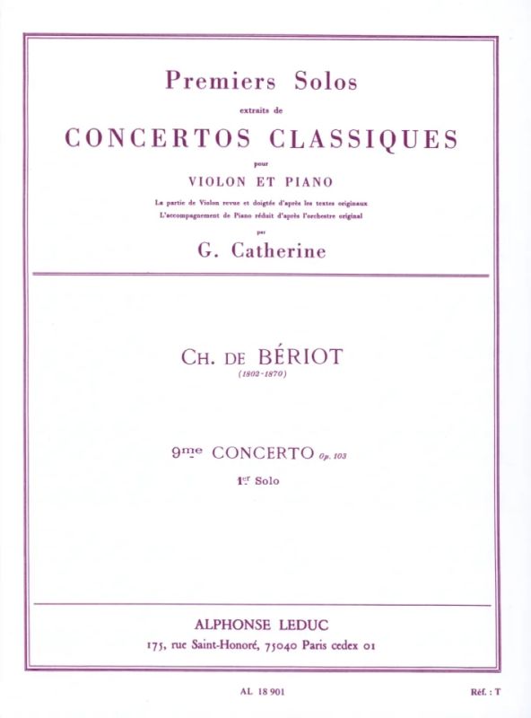 Pierre Rode - First Solos extracted from the Classic Concertos