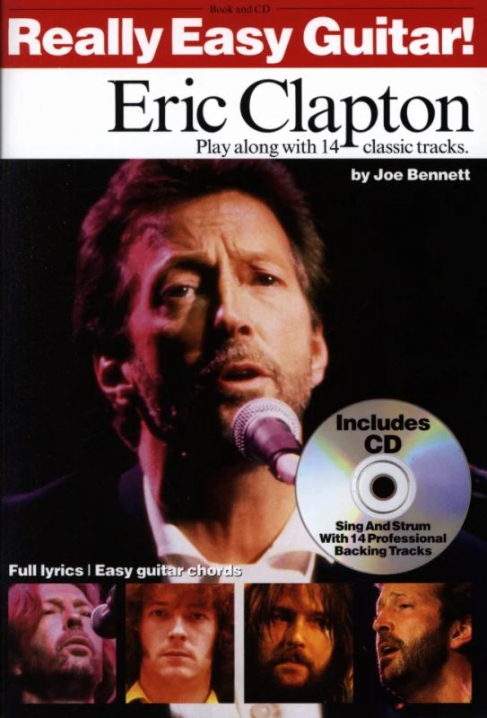 Eric Clapton - Really Easy Guitar Clapton, E Tab Book/Cd
