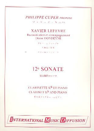 Jean-Xavier Lefèvre: 12° sonate