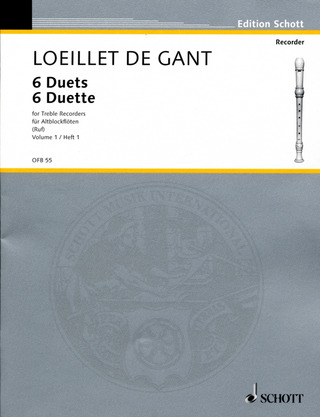 Jean-Baptiste Loeillet de Gant - 6 Duette 1