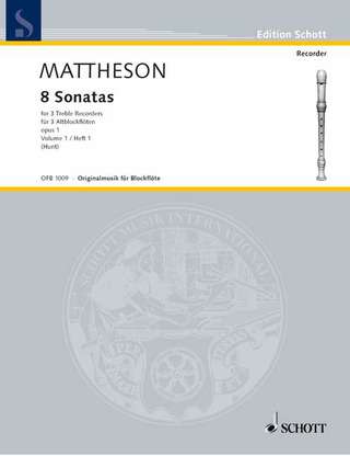 Johann Mattheson - 8 Sonaten