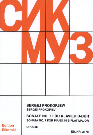 Sergei Prokofjew - Sonate Nr. 7 für Klavier op. 83