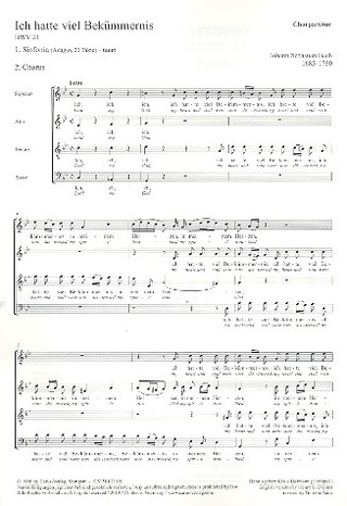 Johann Sebastian Bach - Ich hatte viel Bekümmernis BWV 21