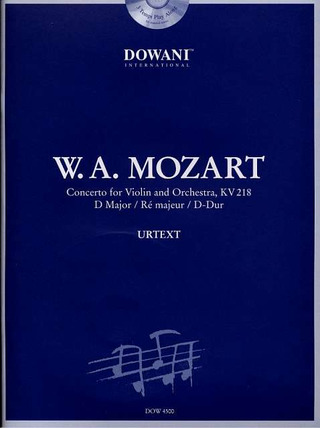 Wolfgang Amadeus Mozart: Konzert Nr. 4 für Violine und Orchester KV 218 in D-Dur