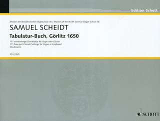Samuel Scheidt - Tabulatur-Buch –  Görlitz 1650