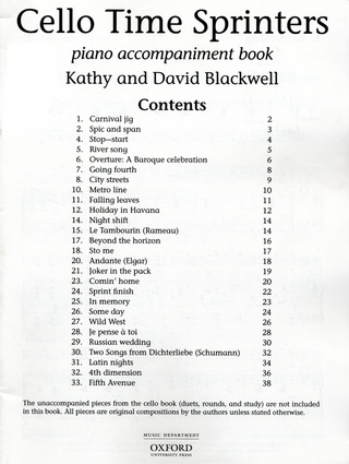David Blackwell et al. - Cello Time Sprinters