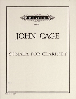 John Cage - Sonate für Klarinette