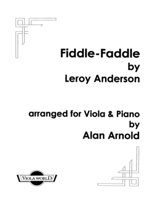Leroy Anderson - Leroy Anderson Fiddle-Faddle Viola / Piano Vla Book