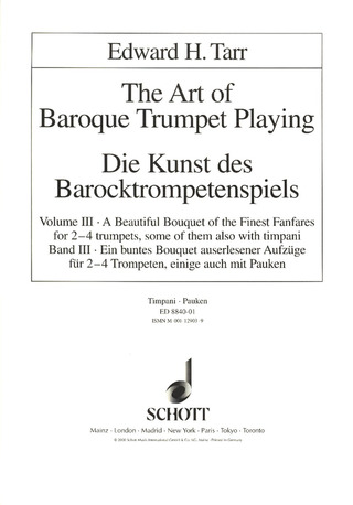 Edward H. Tarr - Die Kunst des Barocktrompetenspiels 3