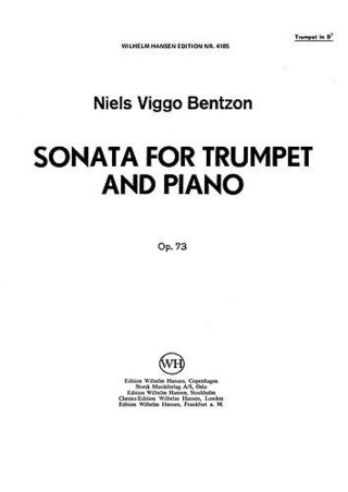 Niels Viggo Bentzon: Sontata For Trumpet And Piano Op.73
