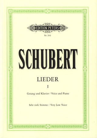 Franz Schubert - Lieder 1 – Sehr tiefe Stimme