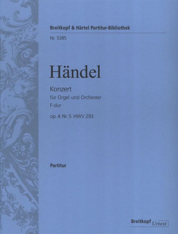 Georg Friedrich Händel - Organ Concerto No. 5 in F major op. 4 HWV 293