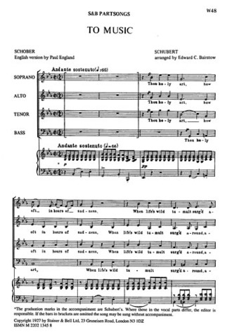 Franz Schubert - To Music