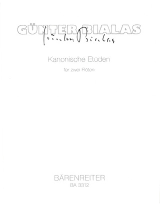Günter Bialas - Kanonische Etüden für zwei Flöten (1954)