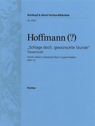 Georg Melchior Hoffmann - Schlage doch, gewünschte Stunde