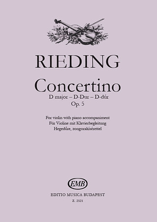 Oskar Rieding - Concertino in D major op. 5