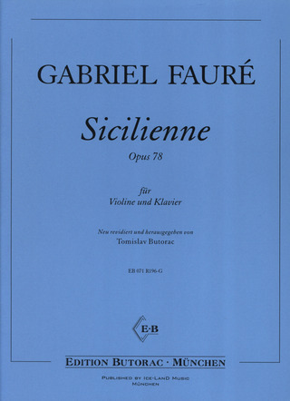 Gabriel Fauré: Sicilienne op. 78