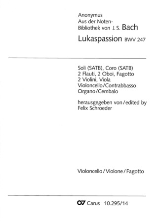 Johann Sebastian Bach - Lukaspassion