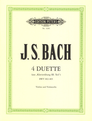 Johann Sebastian Bach - 4 Duette