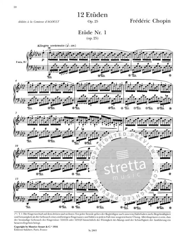 Frédéric Chopin - 12 Etüden op. 25