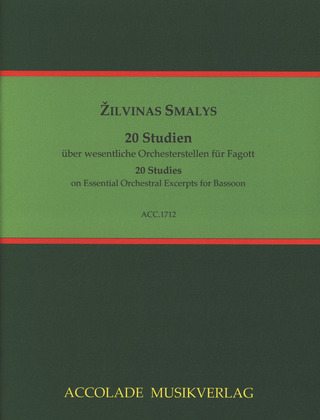 Žilvinas Smalys: 20 Studien über wesentliche Orchesterstellen für Fagott 1