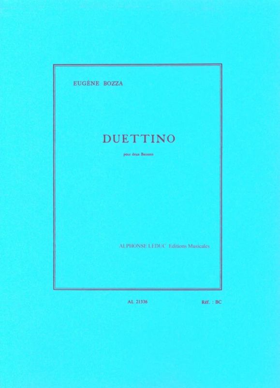 Eugène Bozza - Duettino For Two Bassoons